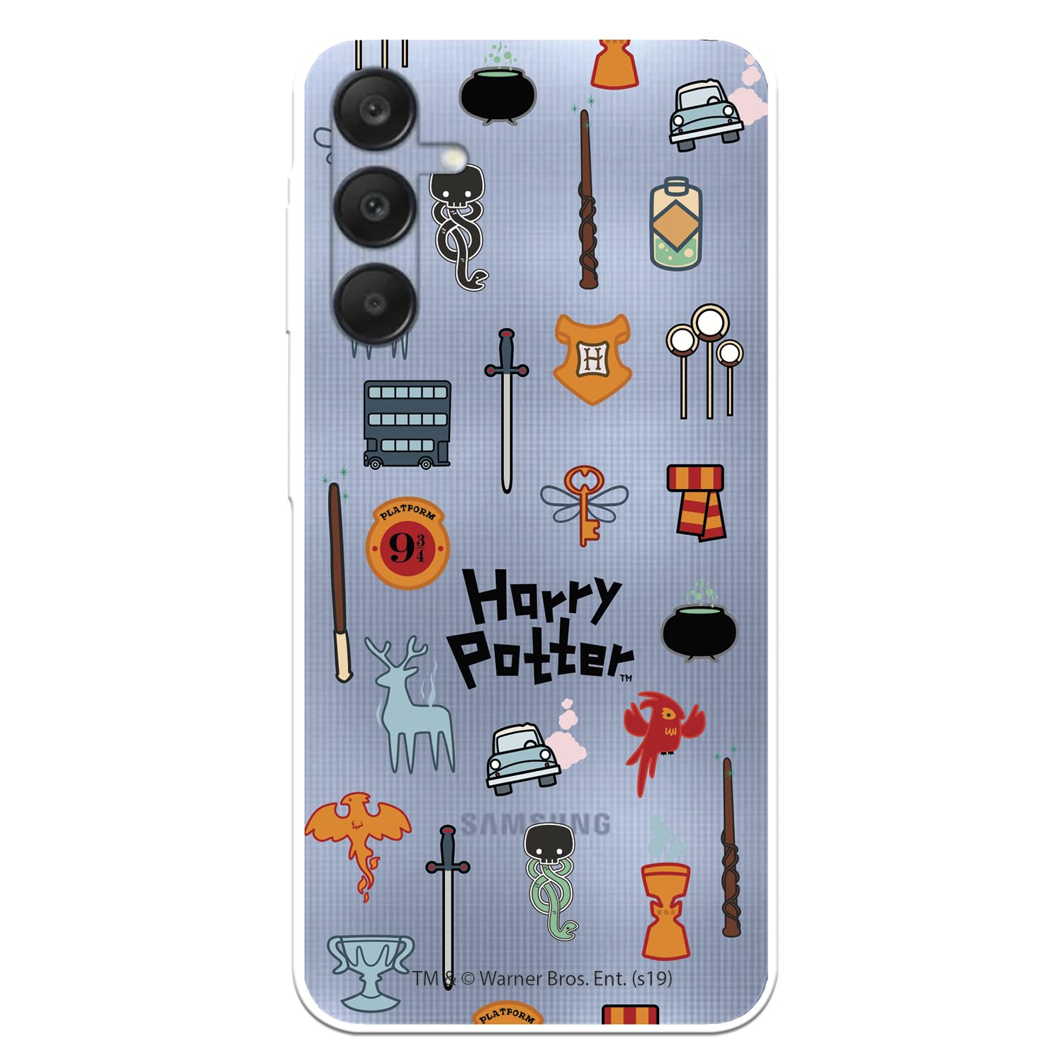 La Casa de las Carcasas Galaxy A25 5G cover Hogwarts silicone