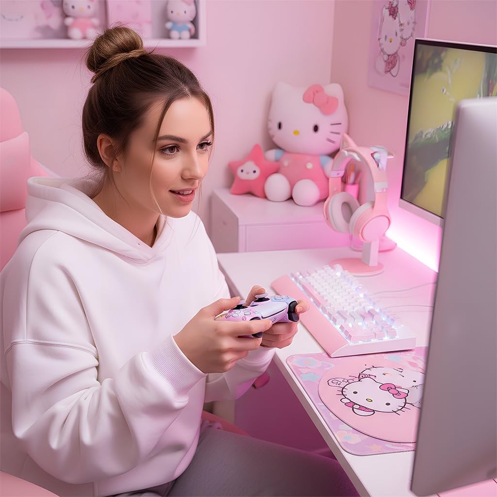 Konix Controllers cover DualSense PS5 Hello Kitty blu rosa