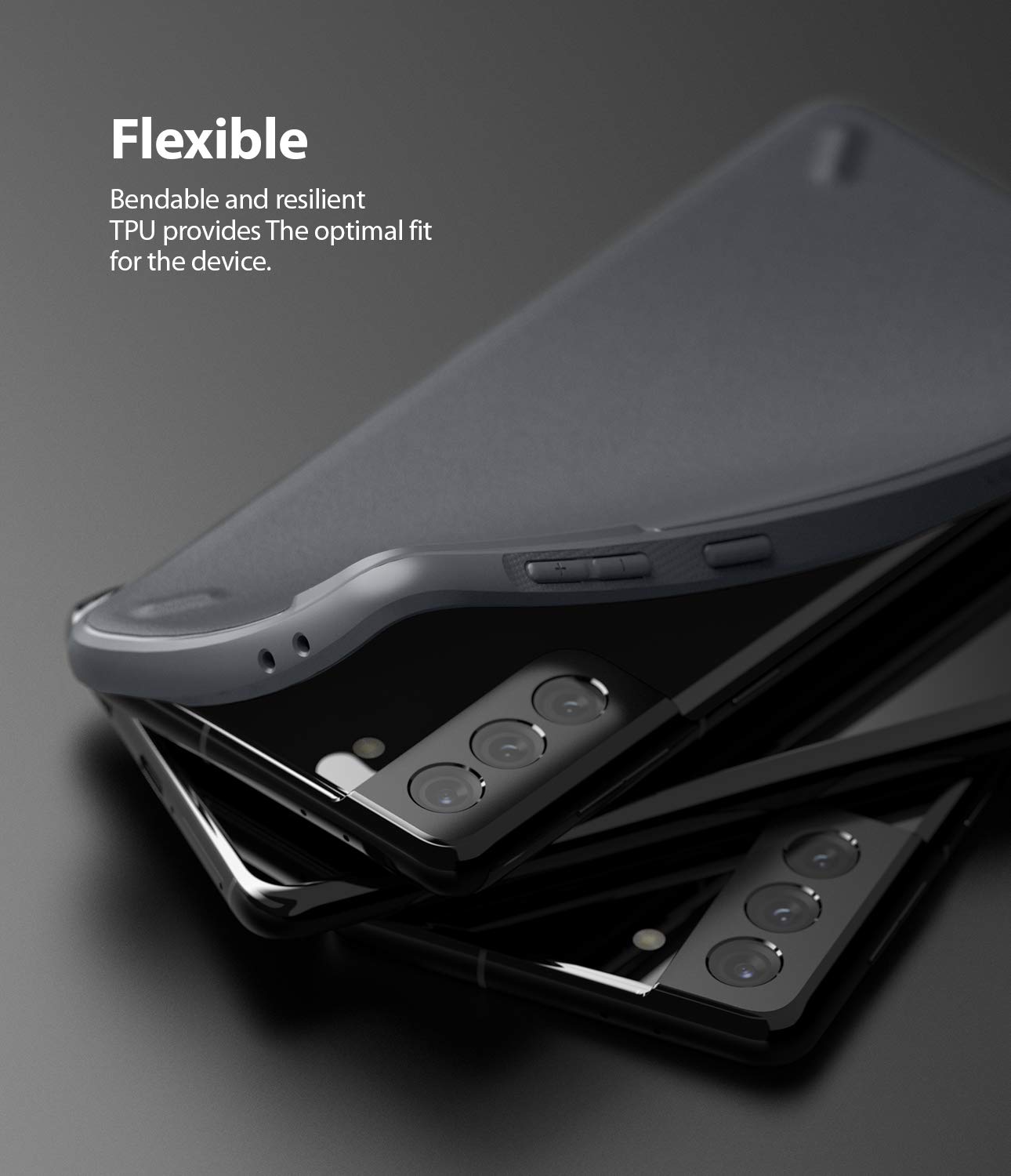 Ringke Onyx Galaxy S21 Plus custodia antiurto grigia Dark Gray