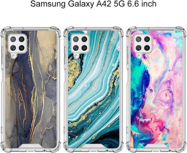 Redpepper Galaxy A42 5G 6.6 cover marmo verde antiurto