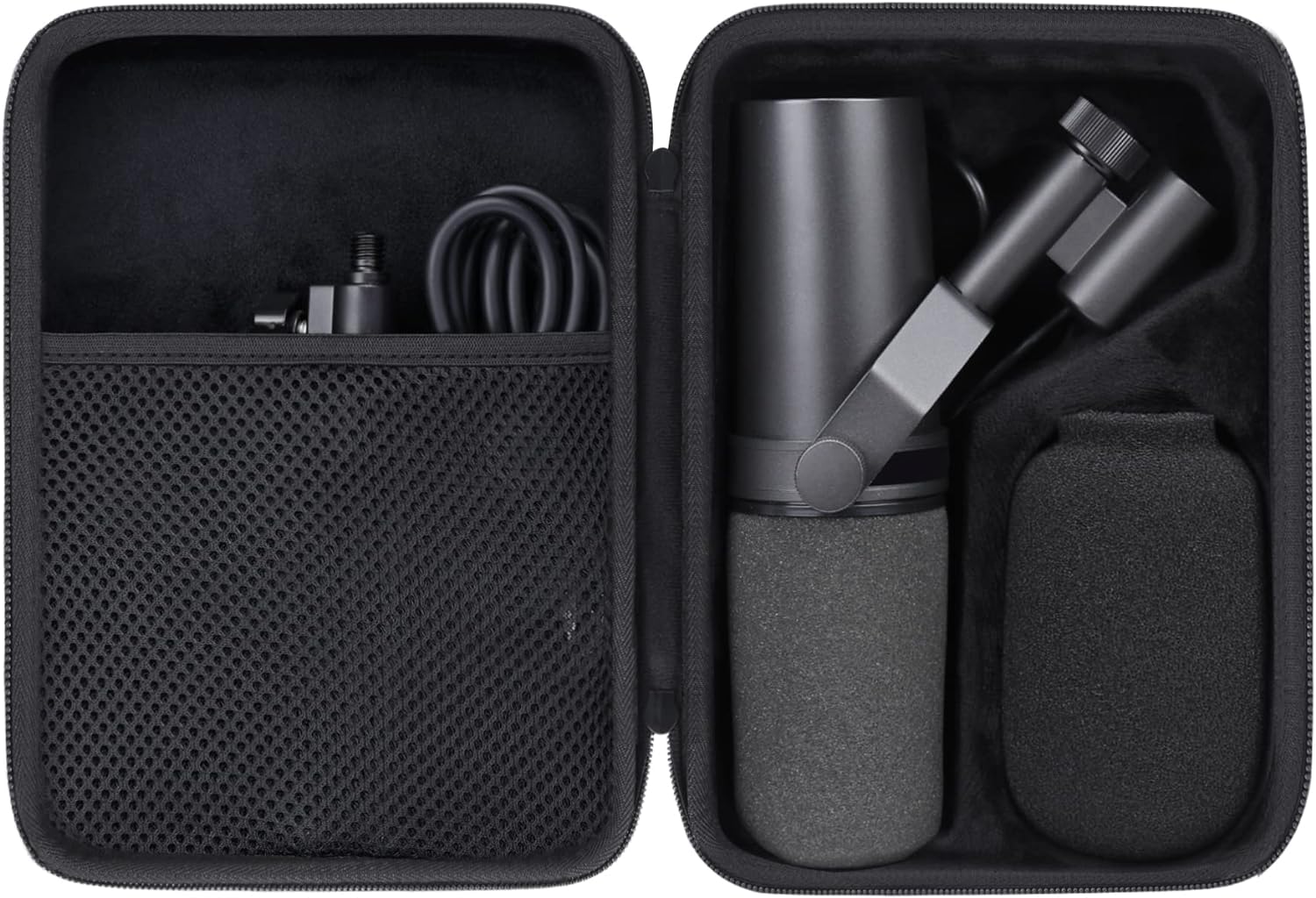 Aenllosi Microphone Case custodia SM7B MV7 EVA velluto