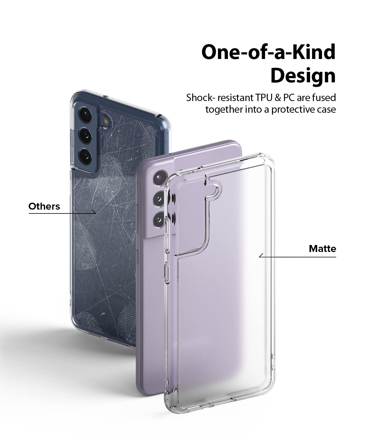Ringke Fusion Cover Galaxy S21 FE 5G Matte Clear opaca