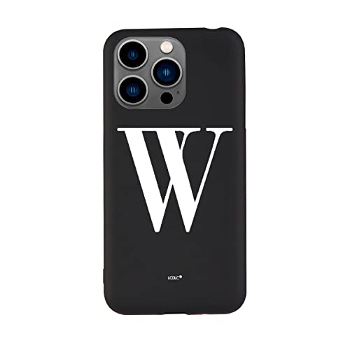 La Casa de las Carcasas Personalizzate iPhone 15 Pro custodia silicone nero iniziale