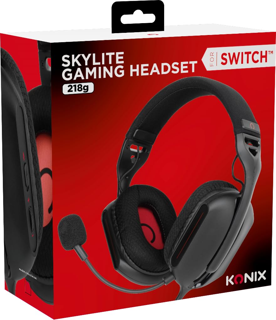 Konix Skylite cuffie gaming Switch nere jack 40 mm microfono