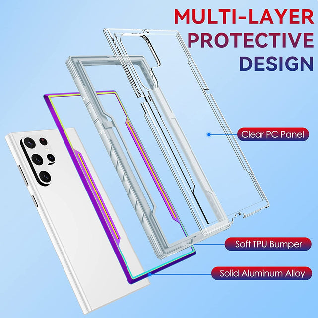 Redpepper Galaxy Cases S22 Ultra cover trasparente antiurto