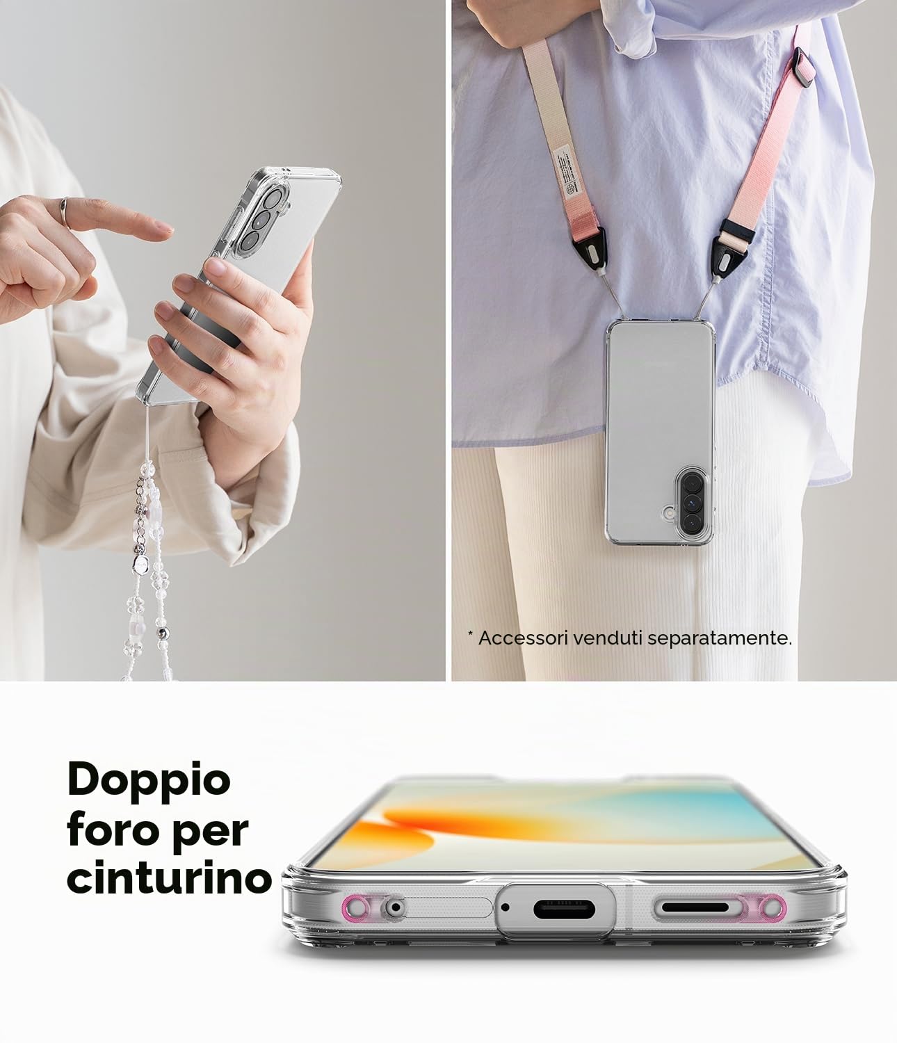 Ringke Fusion Cover Samsung Galaxy A57 Matte Clear Anti-impronta