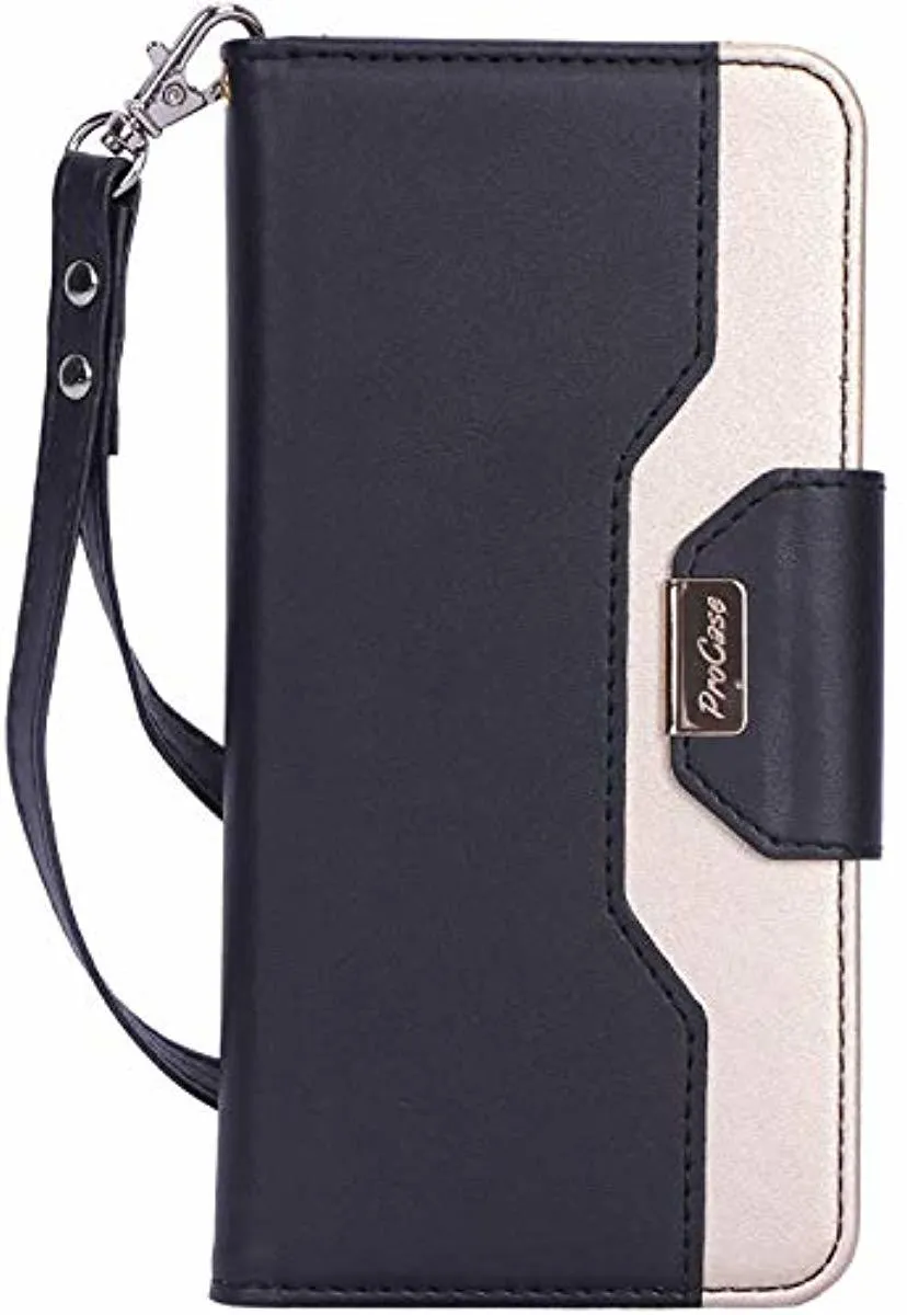 Redpepper Galaxy A70 Cover Portafoglio Nero con Stand