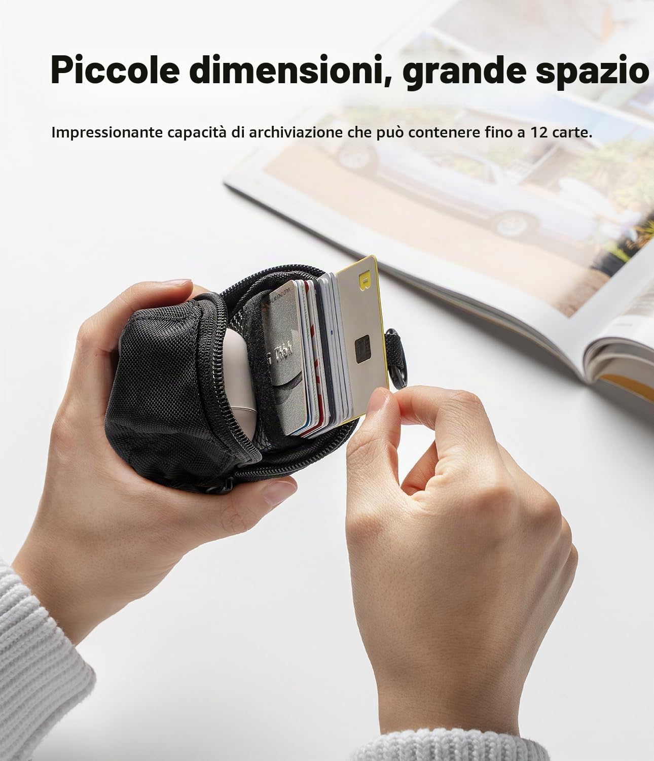 Ringke Cap Mini Pouch mini borsa nera in poliestere