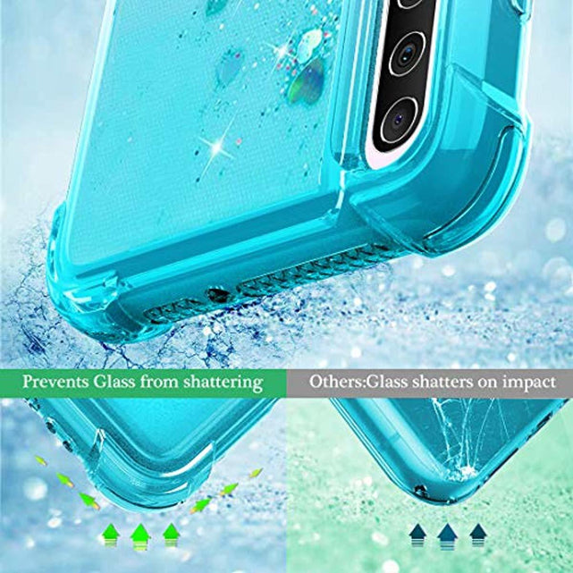 Redpepper Galaxy A70 cover glitter viola rosa TPU
