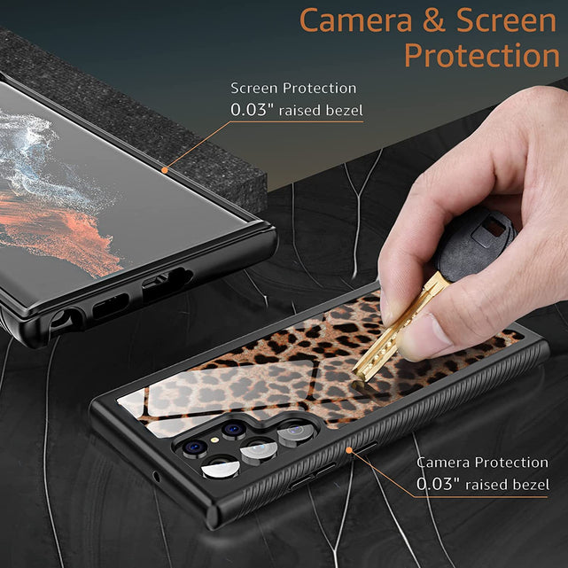 Redpepper Galaxy S22 Ultra cover leopardata heavy duty