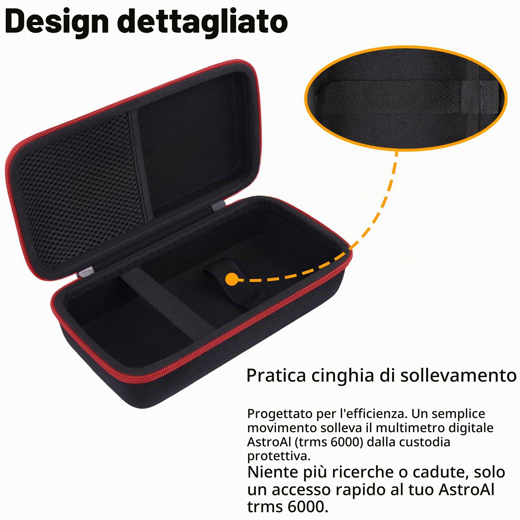 Aenllosi Tool Case custodia multimetro AstroAI TRMS 6000 EVA nera