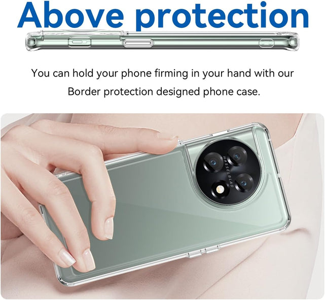 Redpepper OnePlus 11 5G cover trasparente con vetro HD