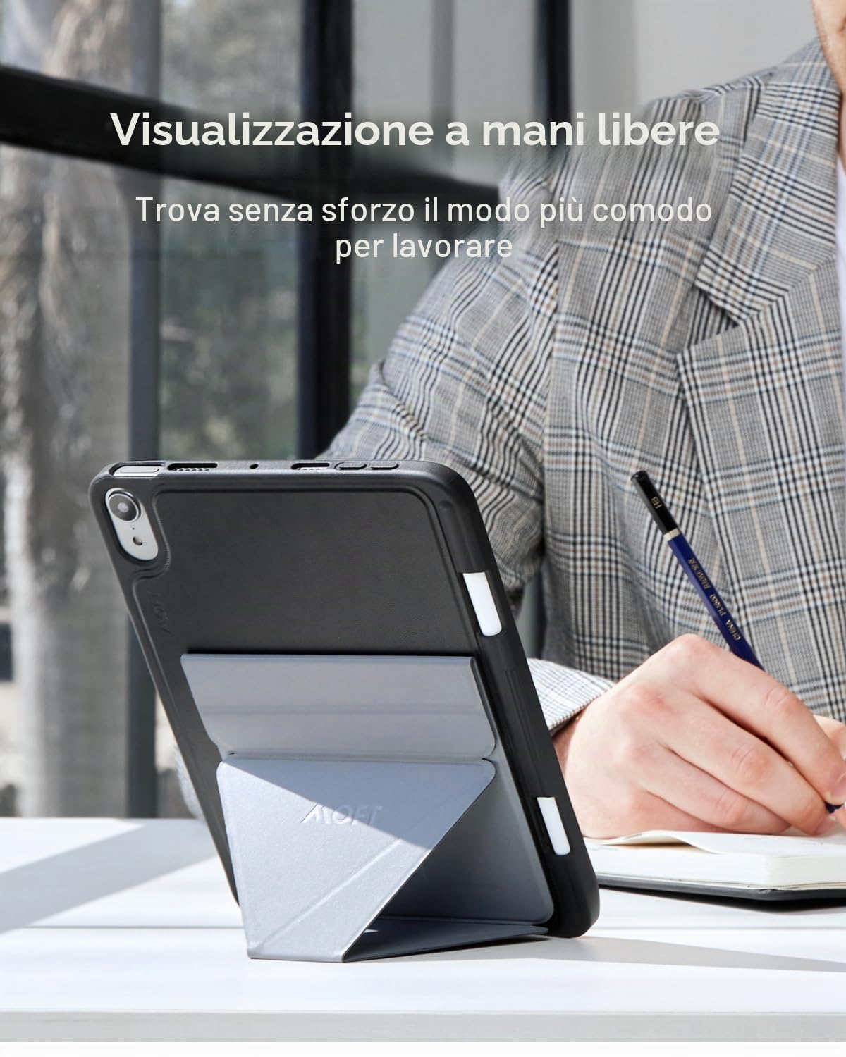 MOFT Snap Series supporto tablet 9,7-12,9" Grigio