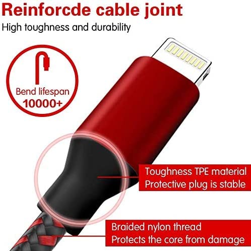 Redpepper Cavo Lightning Nylon MFi Certificato iPhone