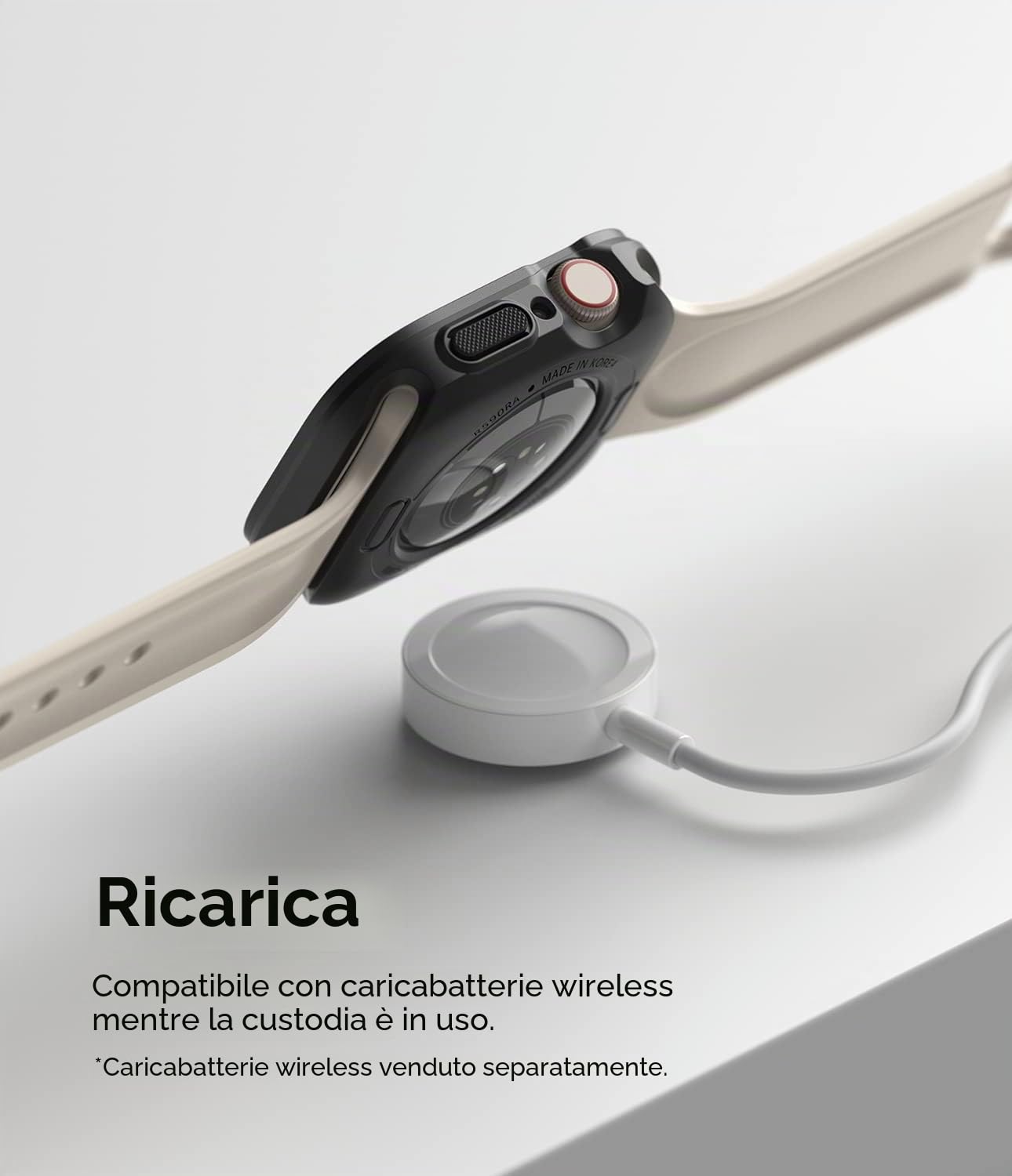 Ringke Air Sports Cover Apple Watch 44/45mm Nero antiurto