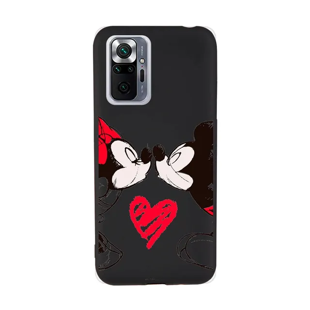 La Casa de las Carcasas Note 10 Pro custodia silicone nero Minnie Bacio