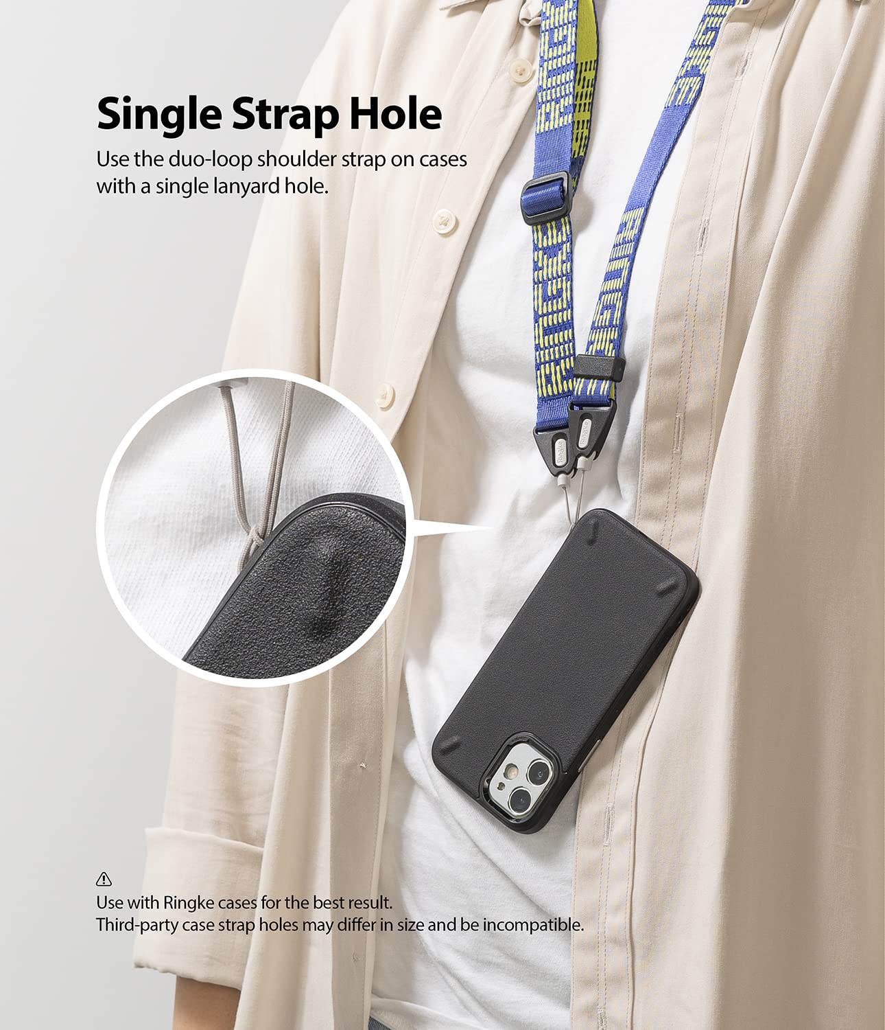 Ringke Strap Shoulder Tracolla Nylon Royal Blue Regolabile