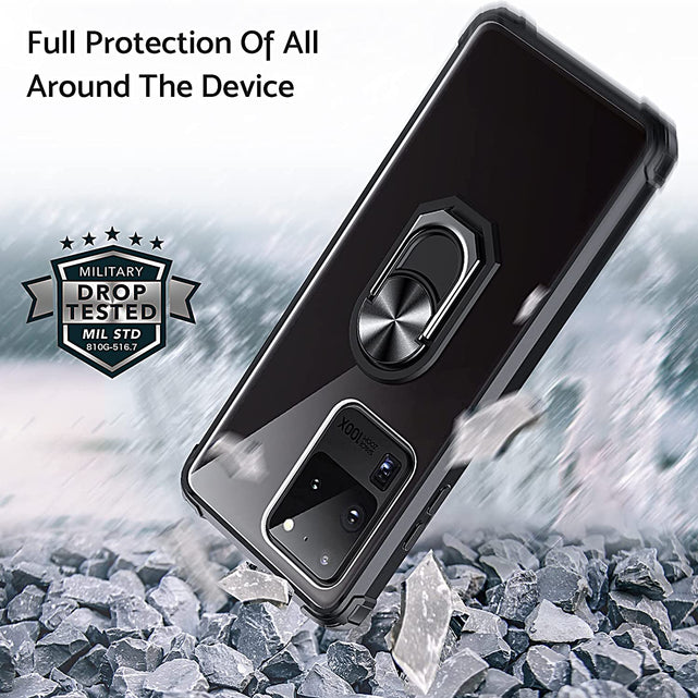 Redpepper Galaxy Cases S20 Ultra Cover Trasparente con Anello