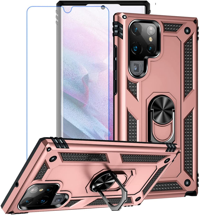 Redpepper Galaxy S22 Ultra cover anello stand 360°