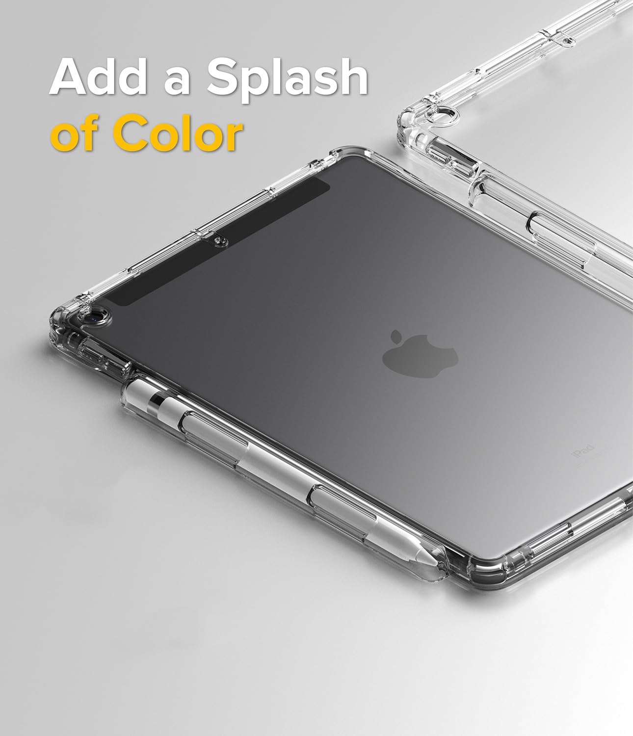 Ringke Fusion iPad 9/8/7 10.2 custodia trasparente White Black