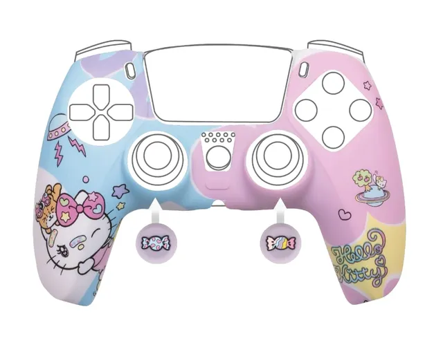 Konix Controllers cover DualSense PS5 Hello Kitty blu rosa