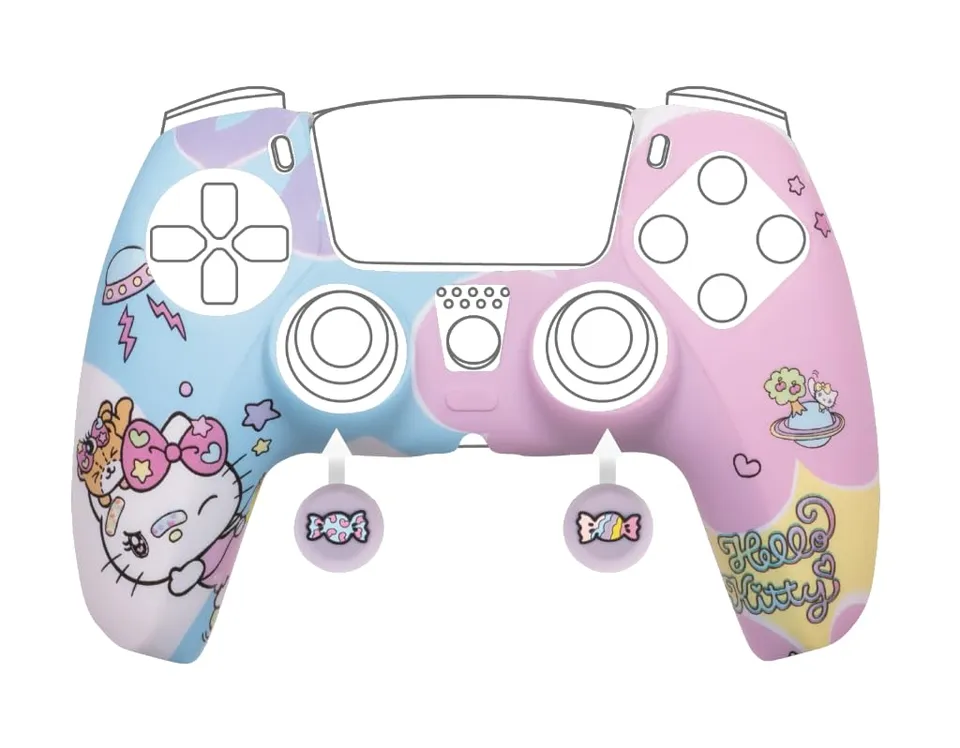 Konix Controllers cover DualSense PS5 Hello Kitty blu rosa