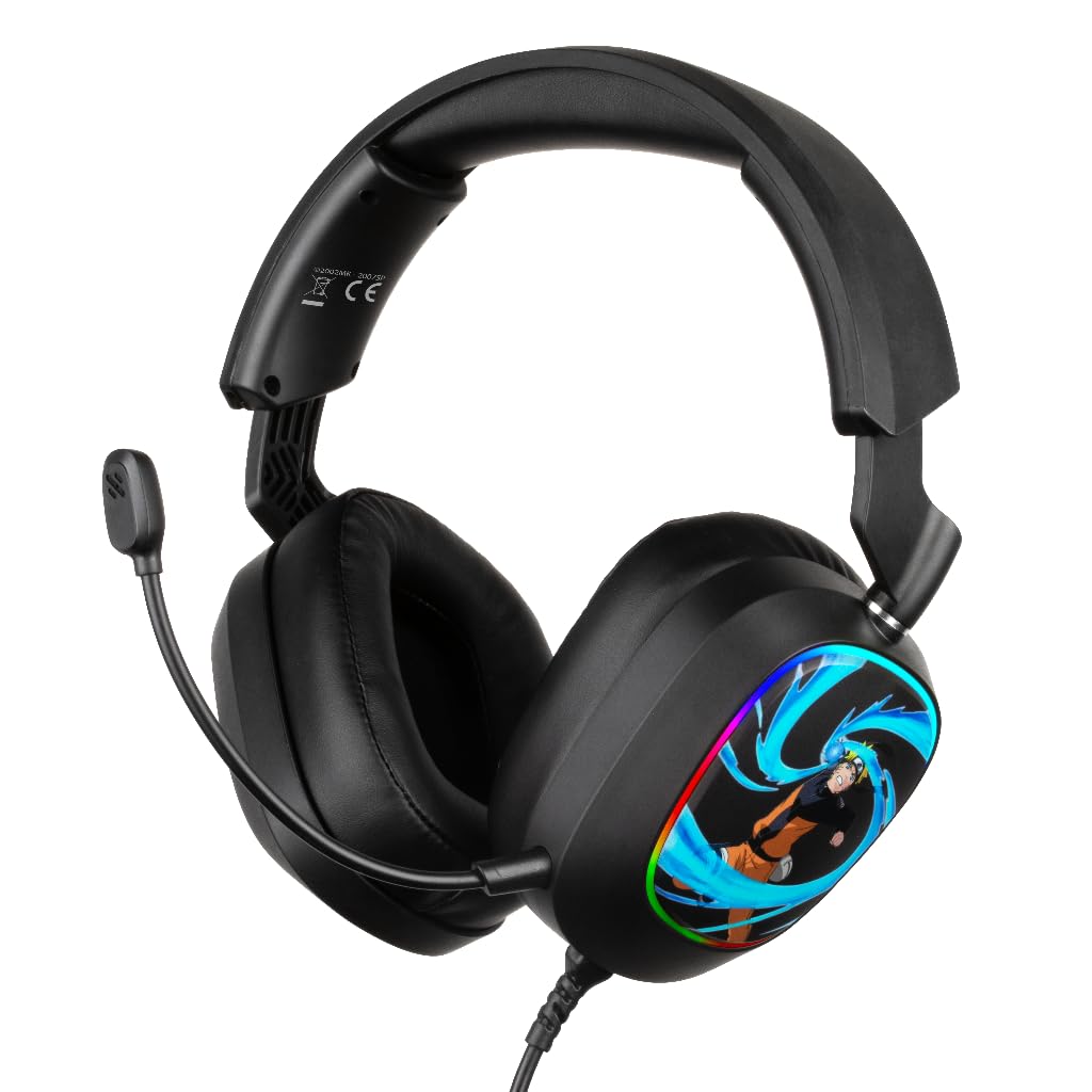 Konix Naruto Shippuden Cuffie gaming 7.1 nere