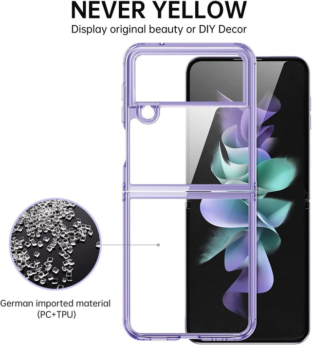 Redpepper Galaxy Z Flip 4 cover trasparente viola slim 5G