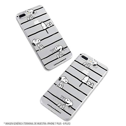 La Casa de las Carcasas Snoopy Stripes custodia Redmi Note 9S silicone