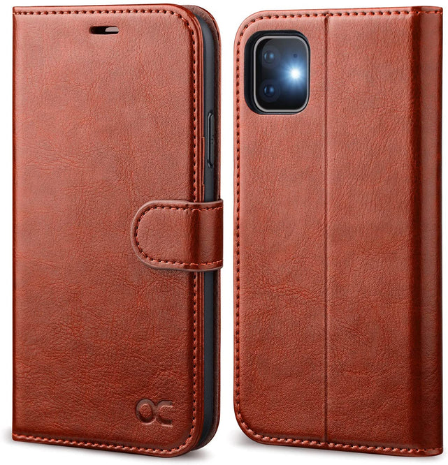 Redpepper iPhone 11 cover portafoglio pelle stand nero