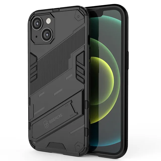 Redpepper iPhone 14 cover armor con stand nero antiurto