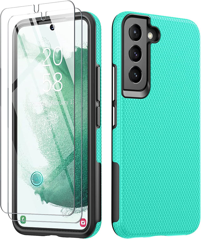 Redpepper Galaxy S22 Custodia nera + 2 vetri antishock