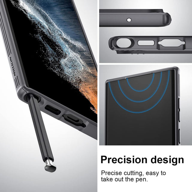 Redpepper Galaxy Cases cover Galaxy S23 Ultra 6.8 nero copri camera