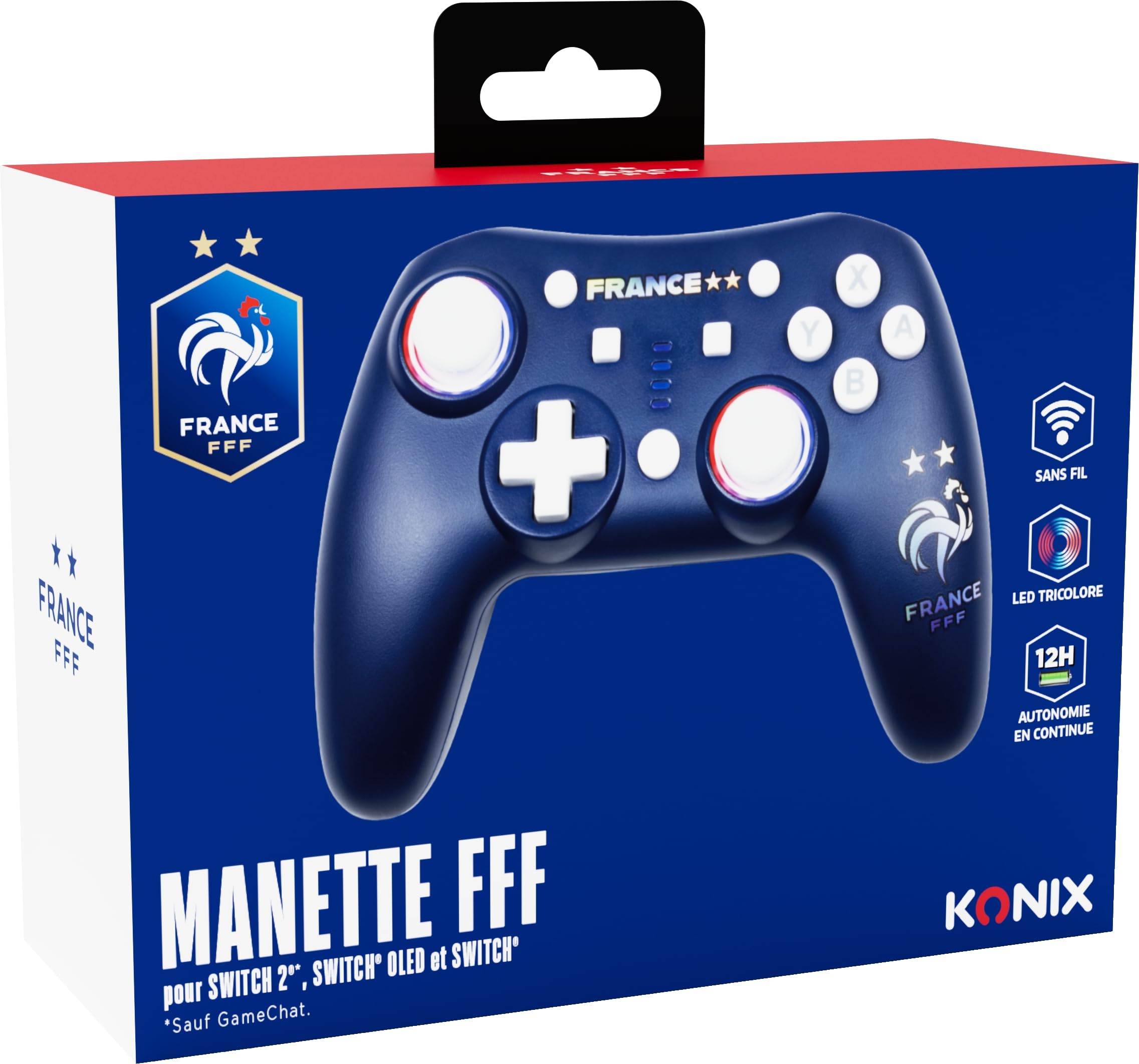 Konix FFF Controller Wireless Switch RGB Blu 12h