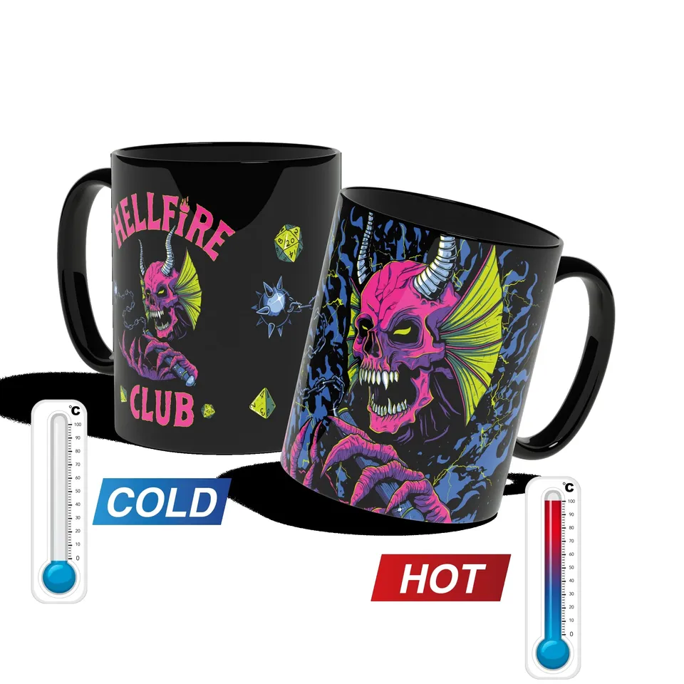 Konix Licensed merchandise Hellfire Club tazza 320 ml termoreattiva nera