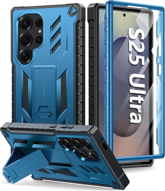 Redpepper Galaxy Cases S24 Plus S25 Plus cover blu con stand