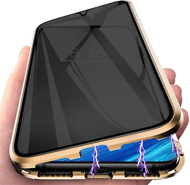 Redpepper S25 Ultra Cover Magnetica privacy vetro 9H oro