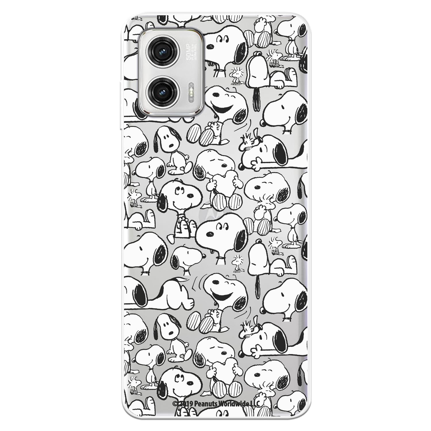La Casa de las Carcasas Licenze Ufficiali custodia Moto G73 5G Snoopy Sagome