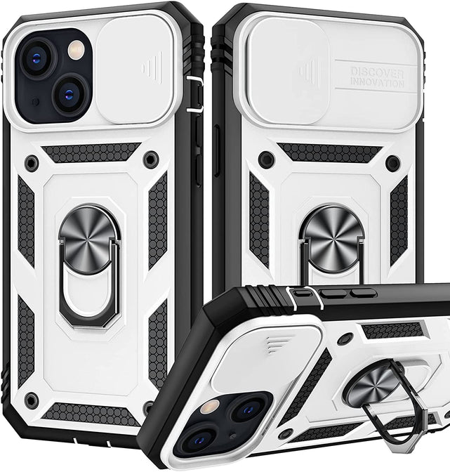 Redpepper iPhone 13 custodia blindata camera scorrevole con stand