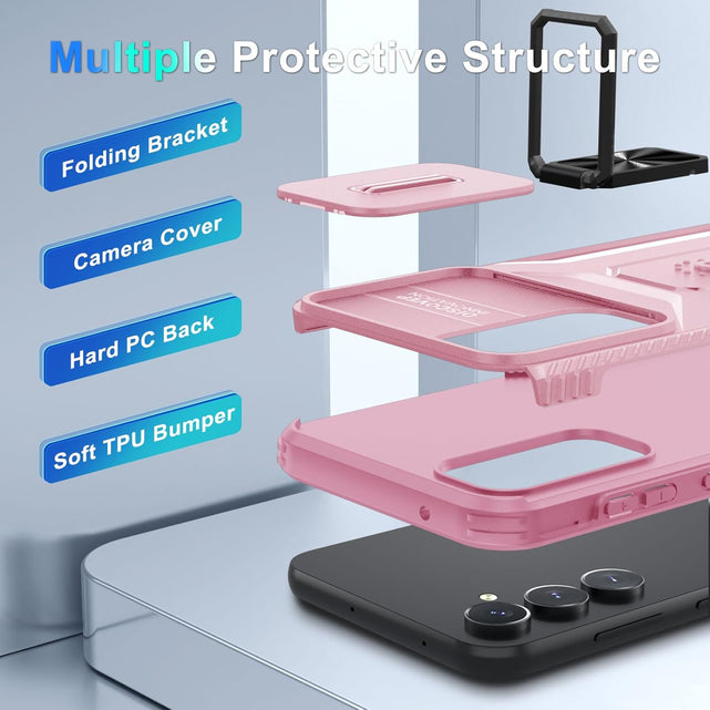 Redpepper Galaxy S25 custodia blu slide camera con anello