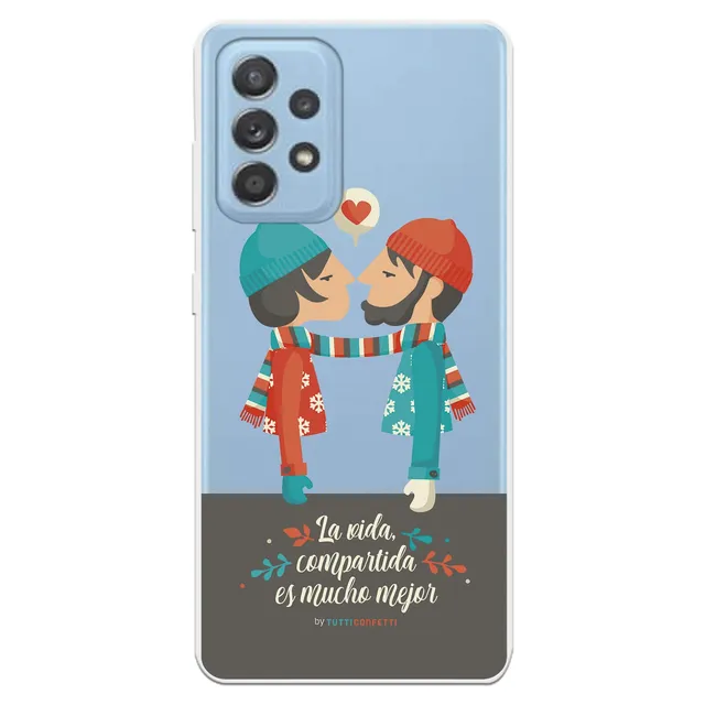 Tutti Confetti Vida Condivisa cover Galaxy A52 trasparente silicone