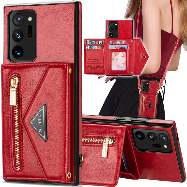 Redpepper Note 20 Ultra cover viola portafoglio con tracolla