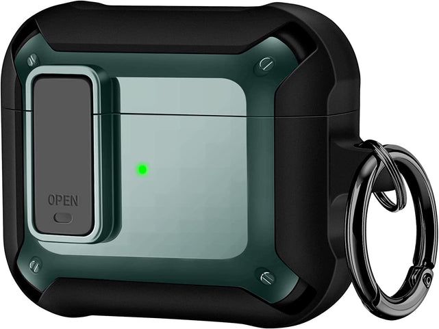 Redpepper AirPods 3 Cover Nero Carbonio con Moschettone