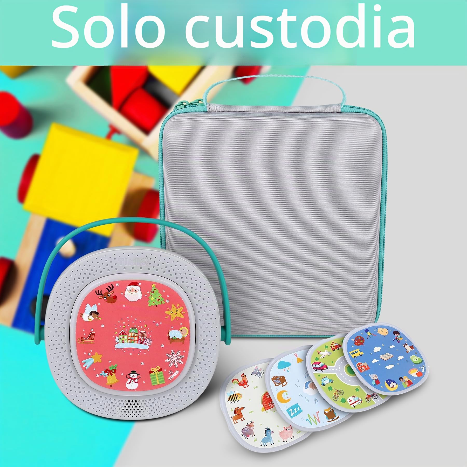 Aenllosi Toy Case Custodia Rigida Timio Reader EVA Nera
