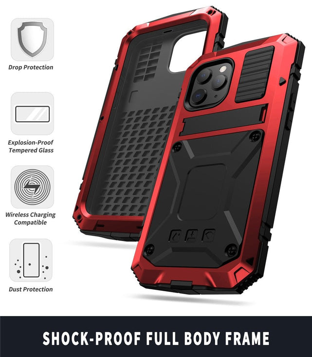 Redpepper iPhone 13 Pro cover alluminio kickstand