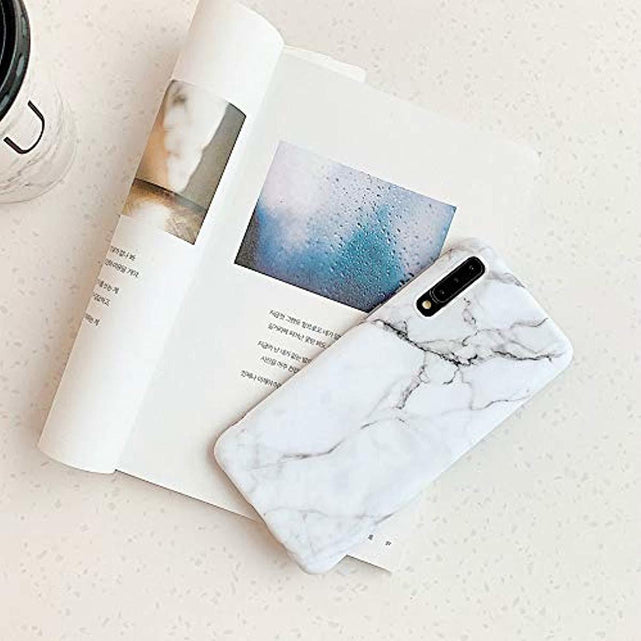Redpepper Galaxy A70 cover marmo bianco slim TPU