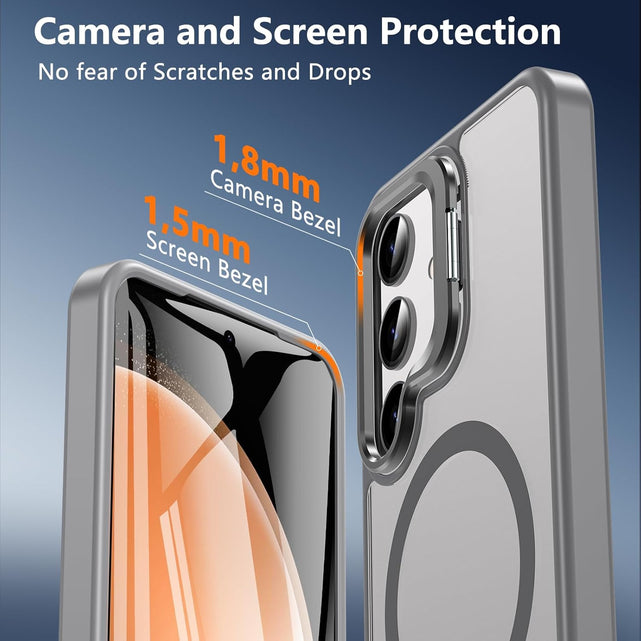 Redpepper S25 Cover Nera Magnetica con Supporto
