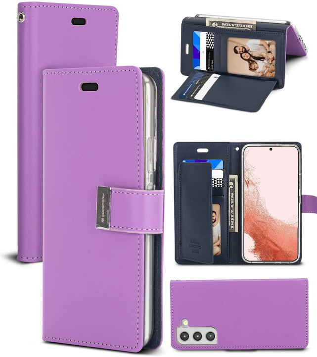 Redpepper Galaxy Cases S22 Plus Flip Cover pelle 6 carte
