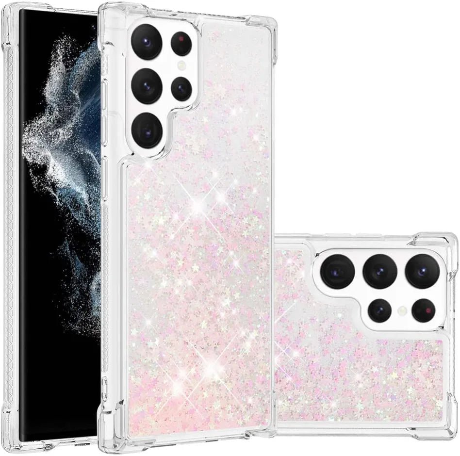 Redpepper S23 Ultra custodia glitter silicone trasparente