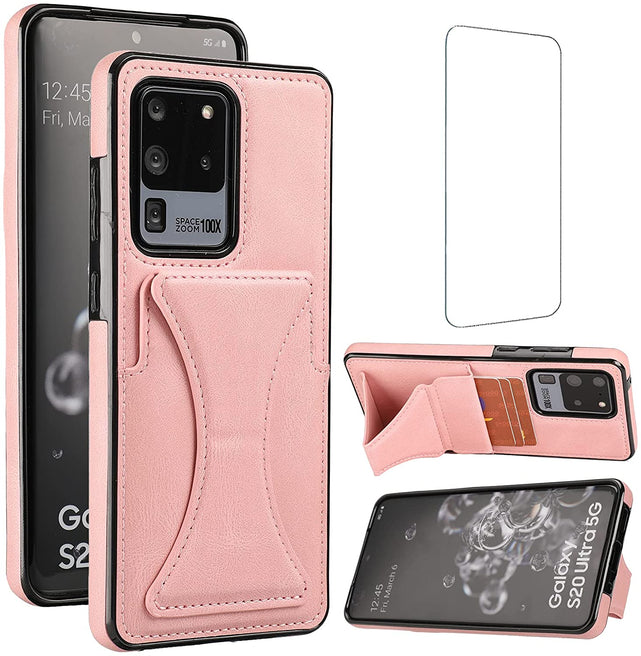 Redpepper Galaxy S20 Ultra cover anello stand portacarte nera